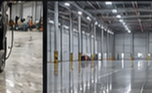 Geniş fabrika zemin uygulaması