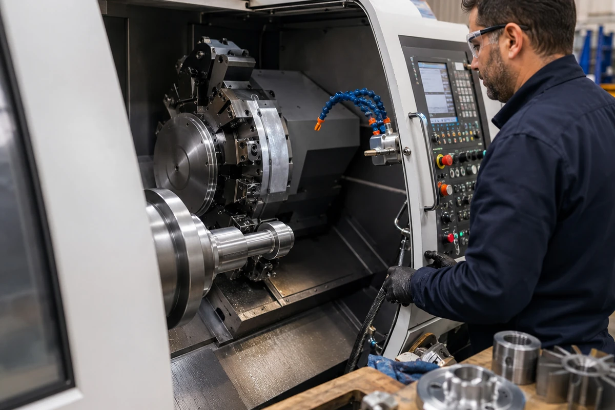 CNC torna makina işleme