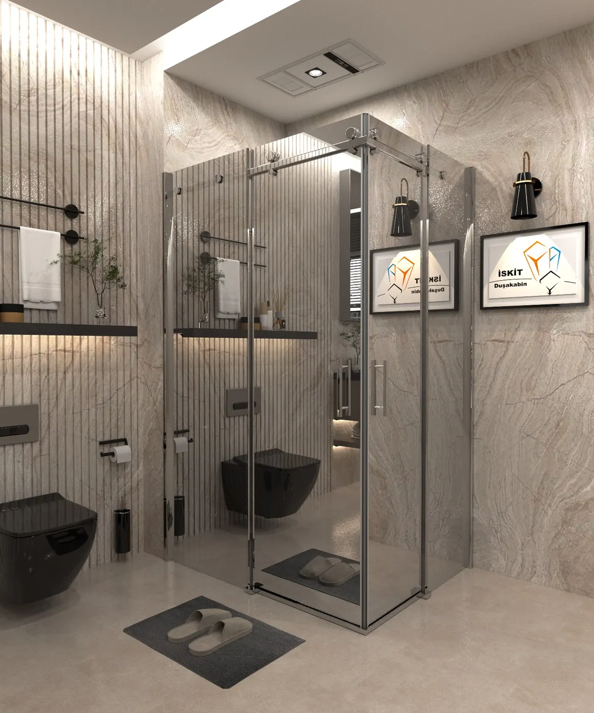 İskit Duşakabin temperli cam model 31
