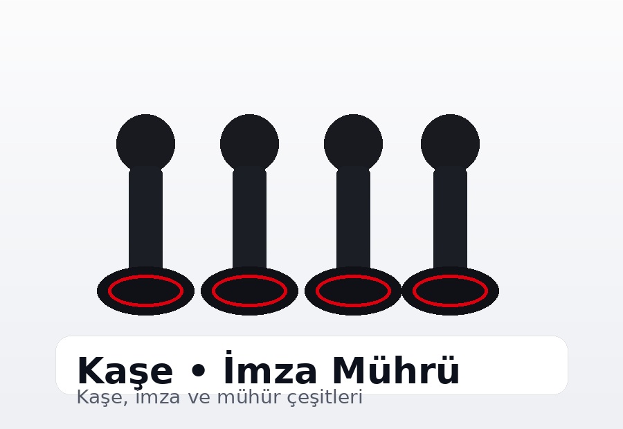 Kaşe, imza ve mühür çeşitleri