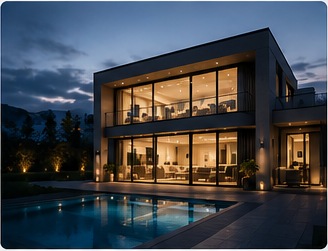 Akıllı ev altyapısına sahip modern villa