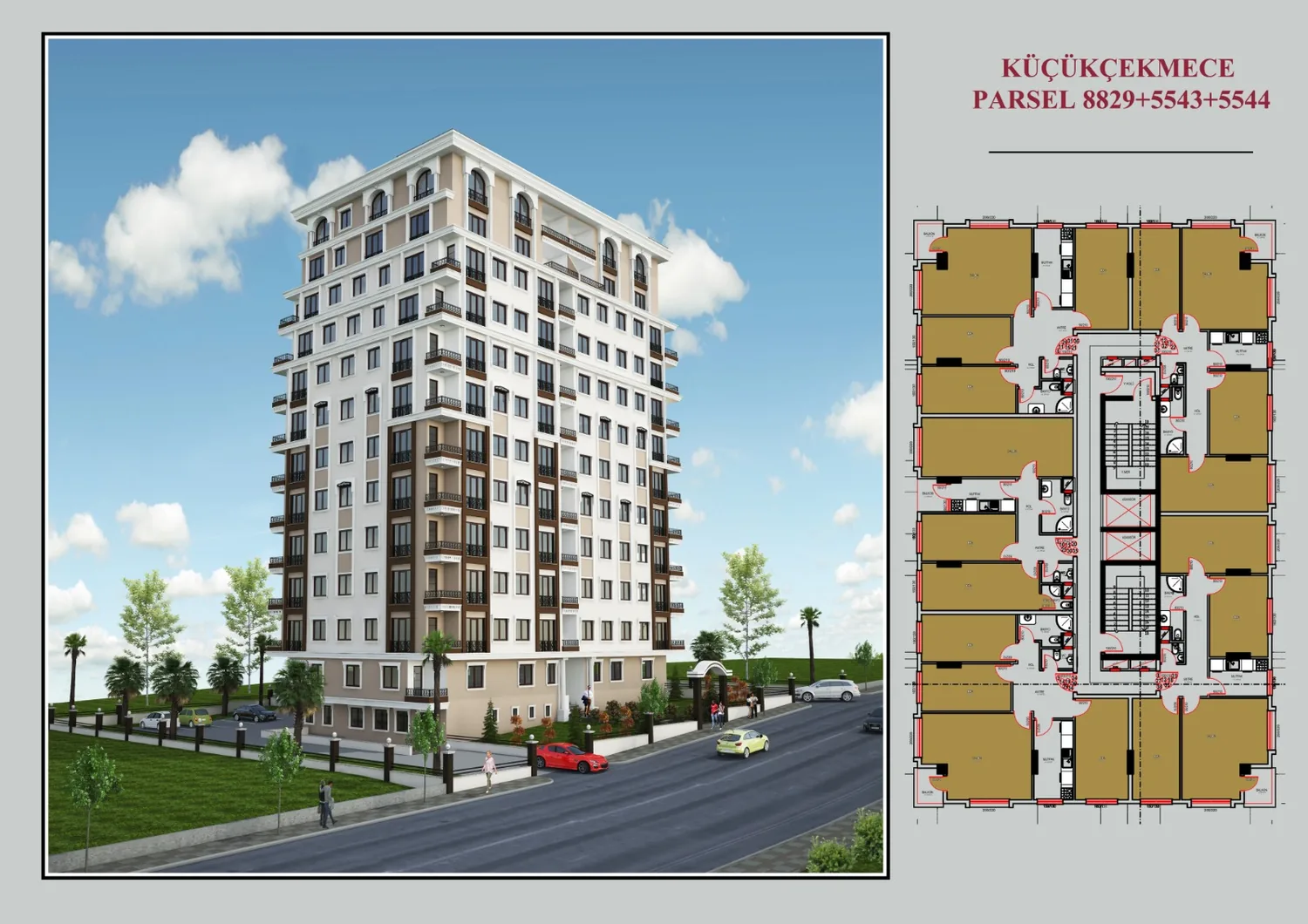 Küçükçekmece parsel proje ve plan görseli