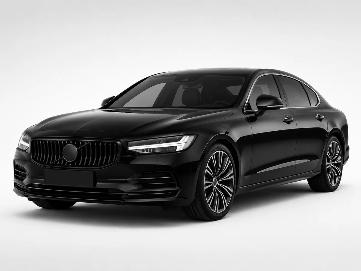 VIP siyah sedan taksi aracı